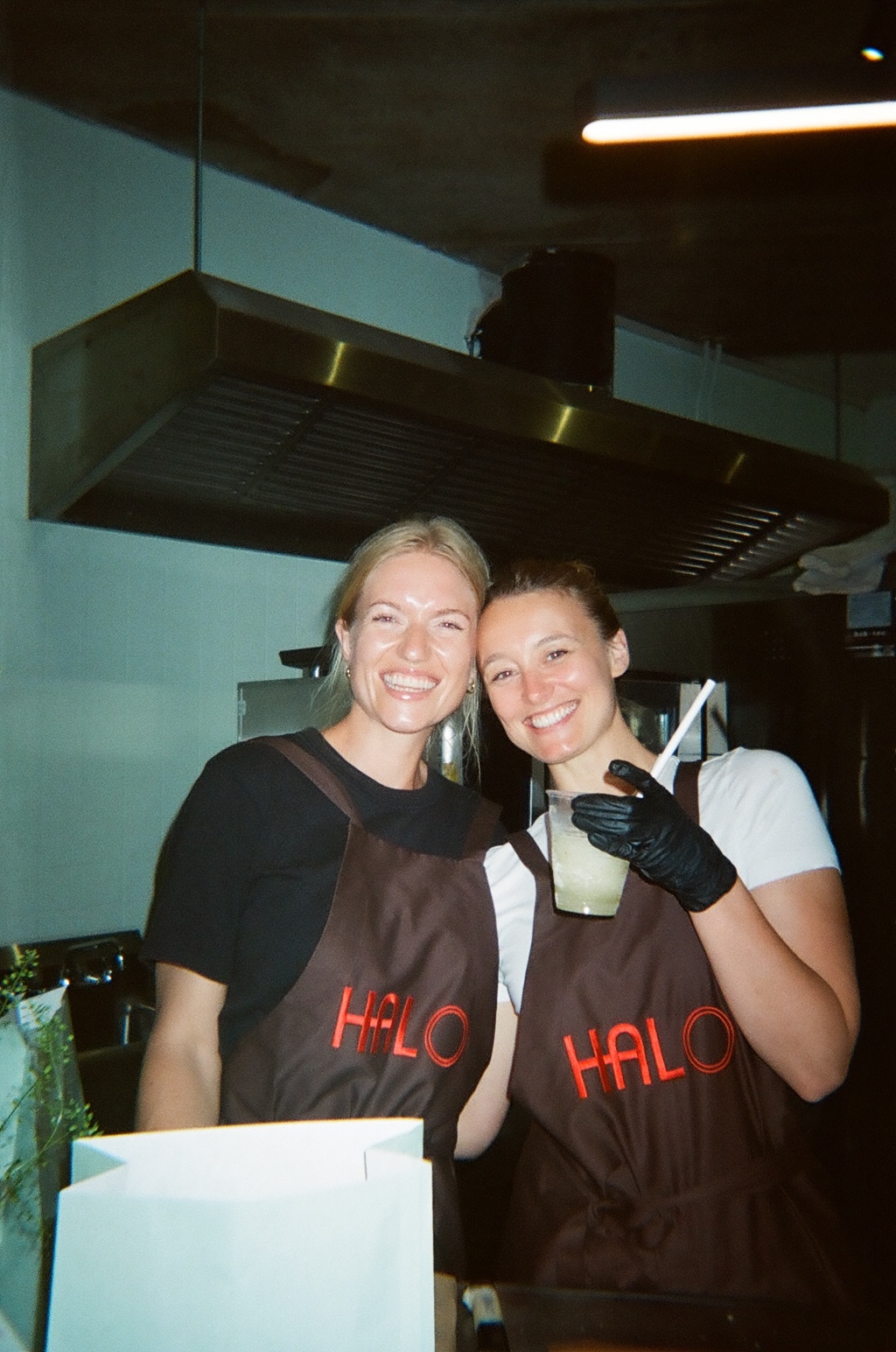 Baker smiling at HALO Bagels Berlin